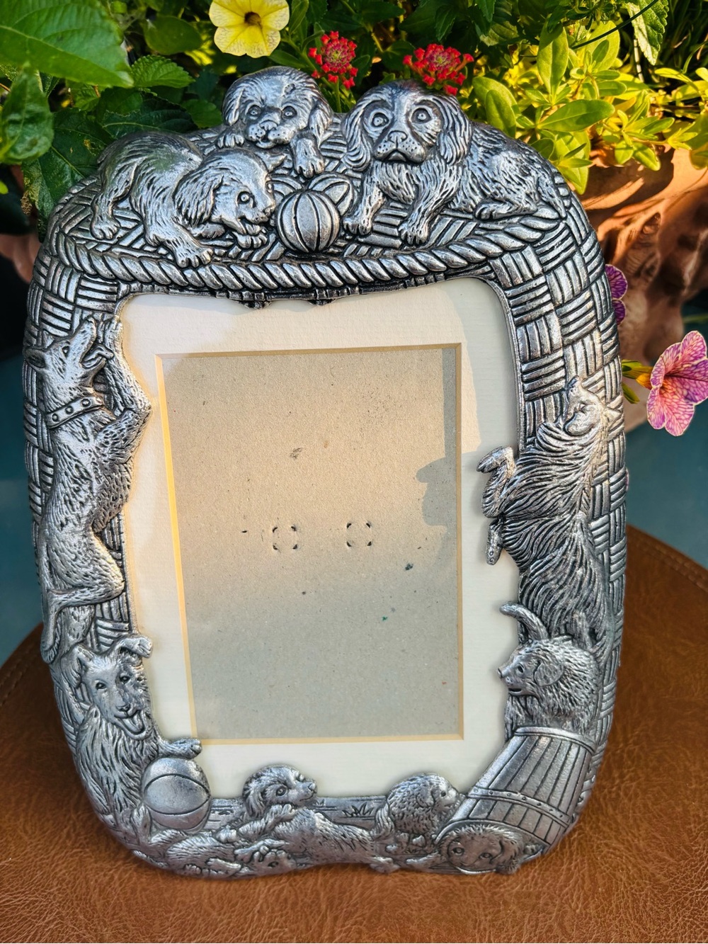 Arthur Court “Puppies” Silver Photo Frame